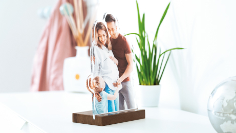 Fotofigur mit Fotoaufsteller