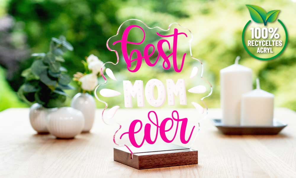 Aufsteller zum Muttertag Best Mom Dekoaufsteller